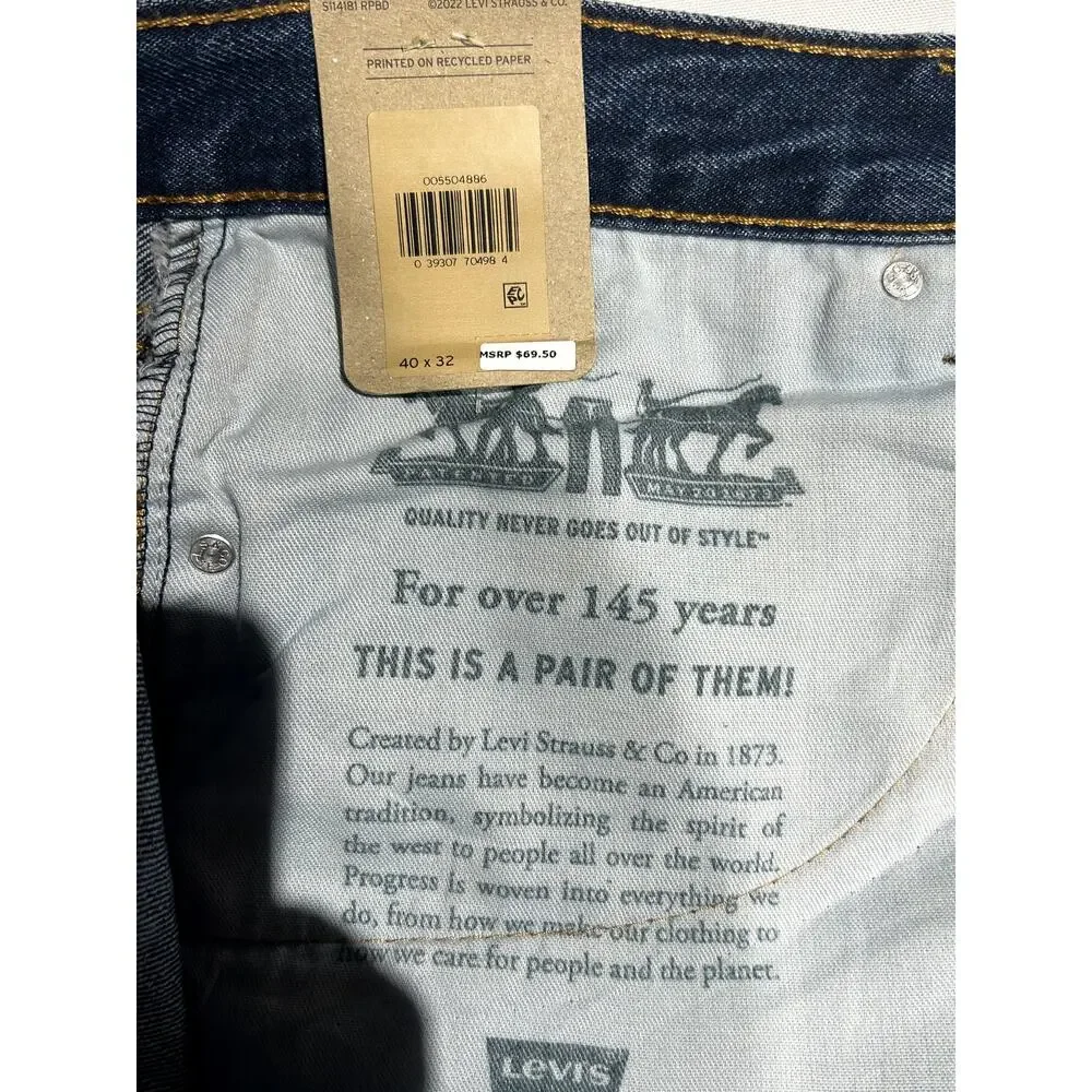 NWT 550 Levis size 40 waist 32 leg MSRP‎ $69.50